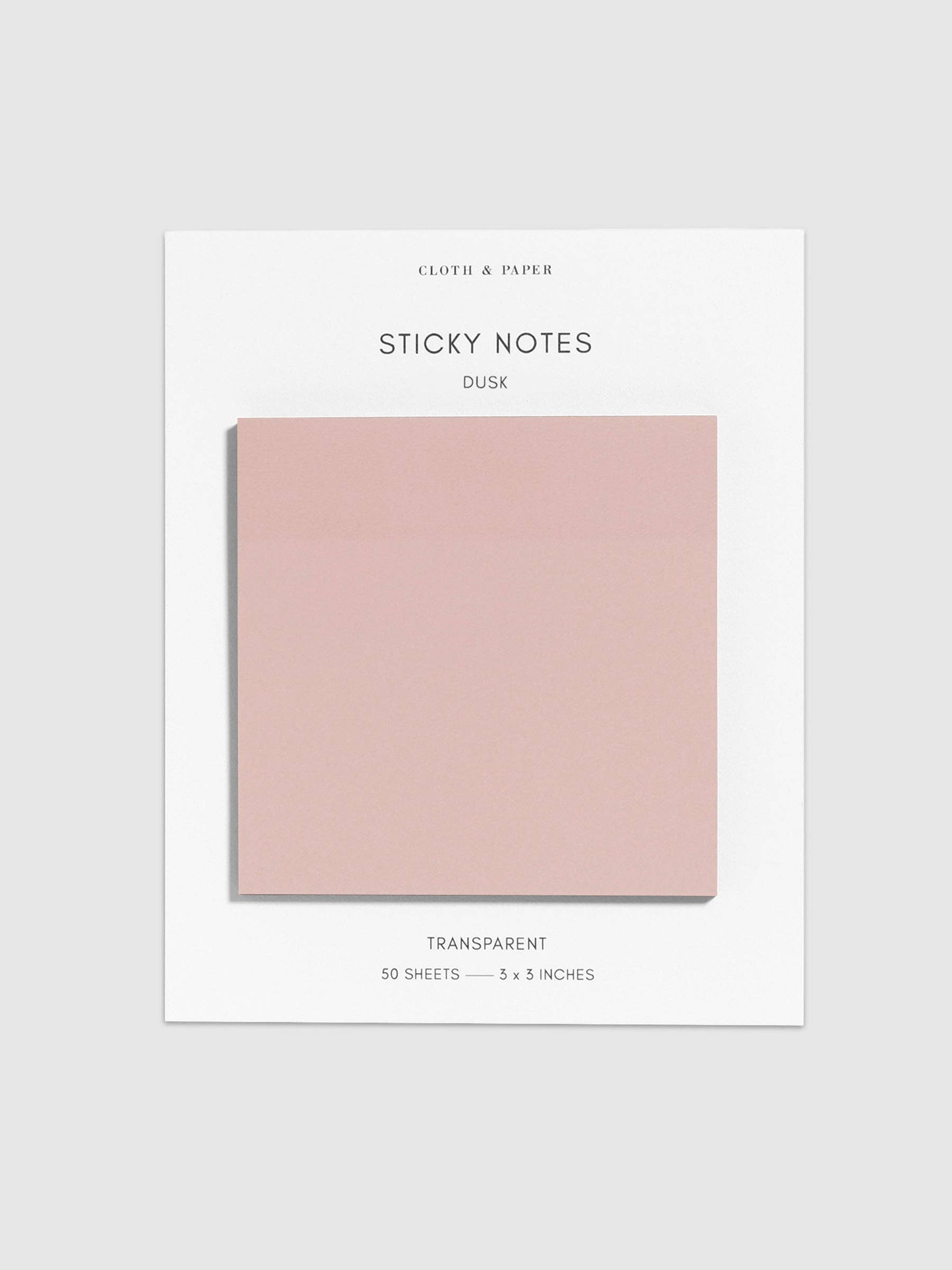 Cloth & Paper Transparent Sticky Notes