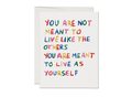 Red Cap Cards Be Yourself Encouragement Greeting Card