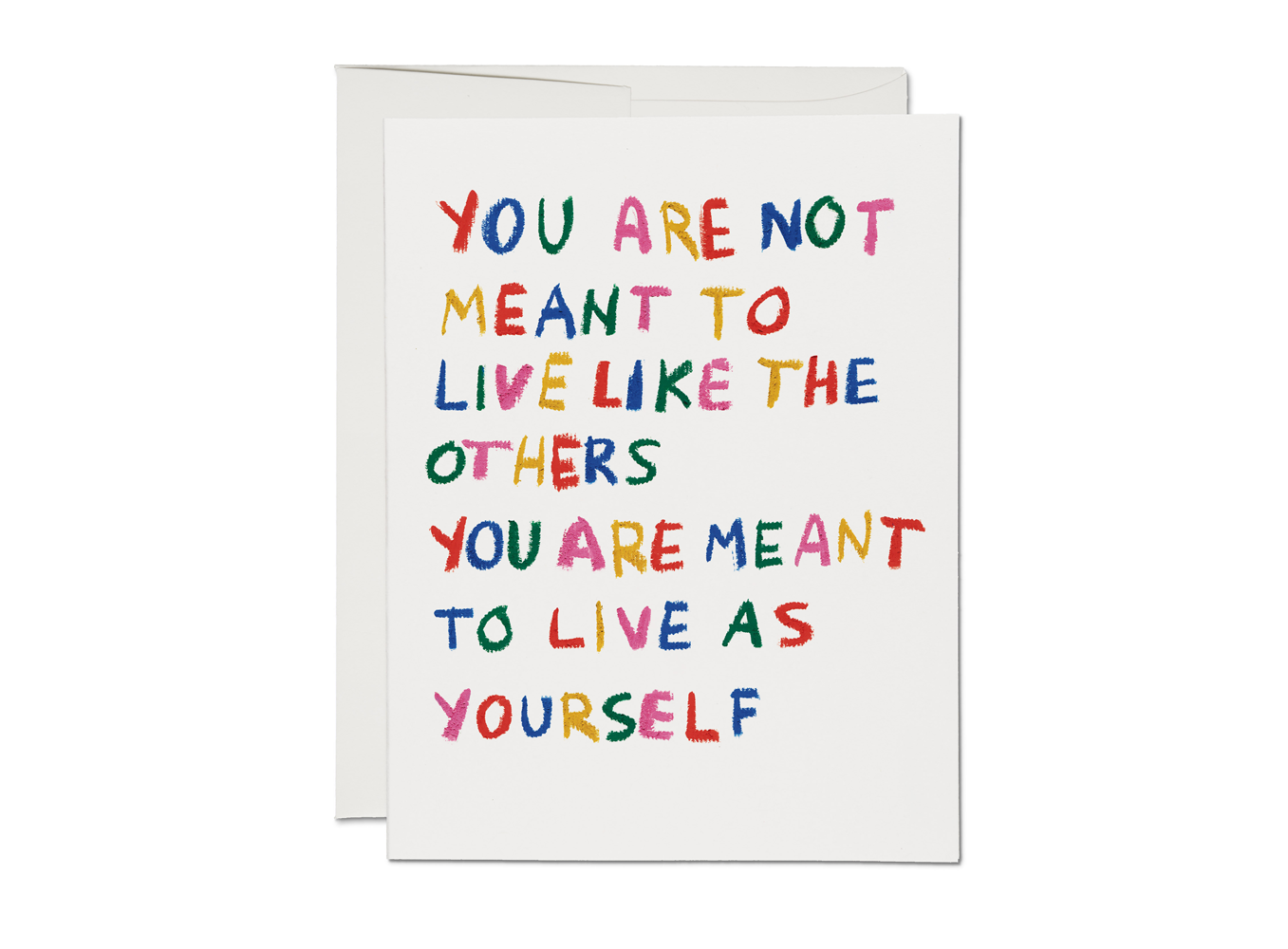 Red Cap Cards Be Yourself Encouragement Greeting Card