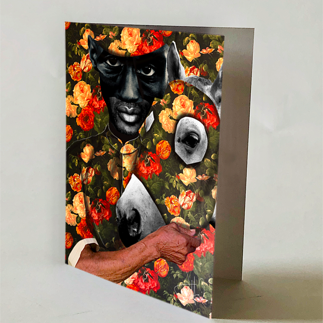 Dafri Studios Hidden Flowers Greeting Card