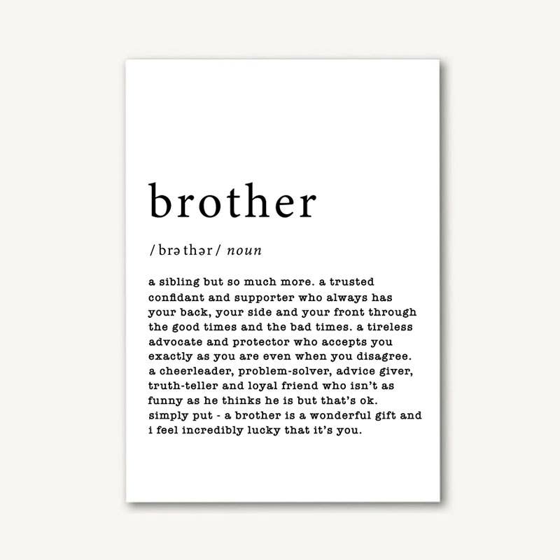 Beyoutifully Made™ Brother Defined Greeting Card