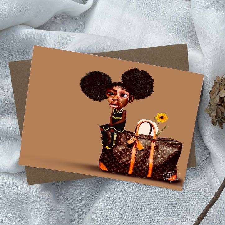 Dafri Studios Pack Light (Brown) Greeting Card