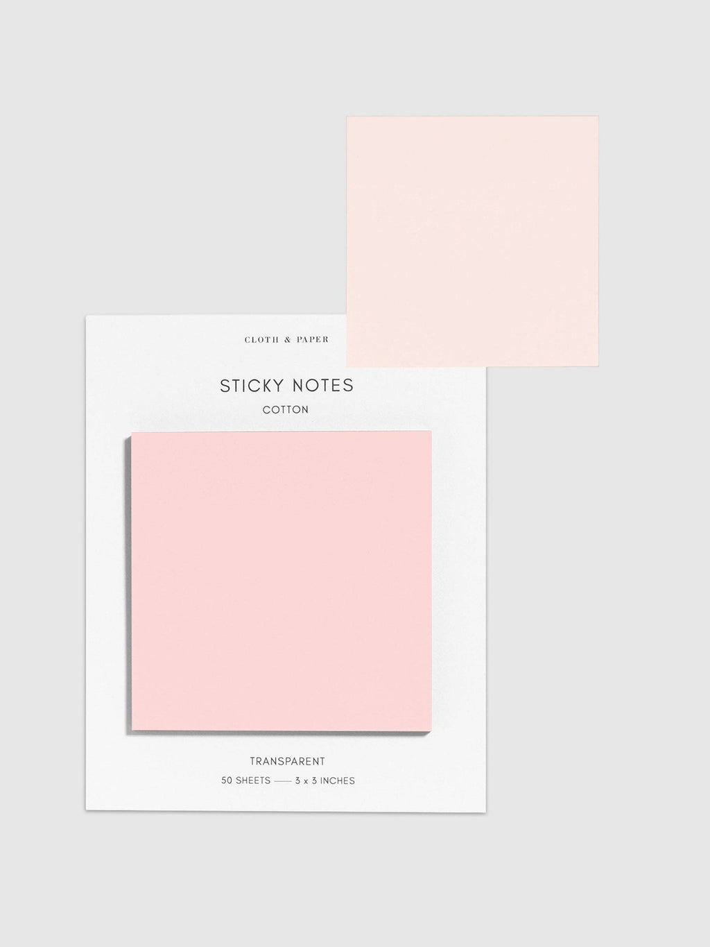 Cloth & Paper Transparent Sticky Notes