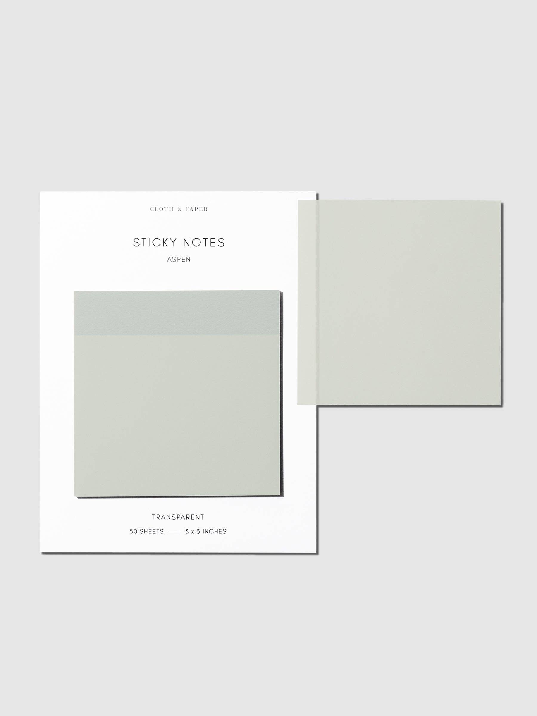 Cloth & Paper Transparent Sticky Notes