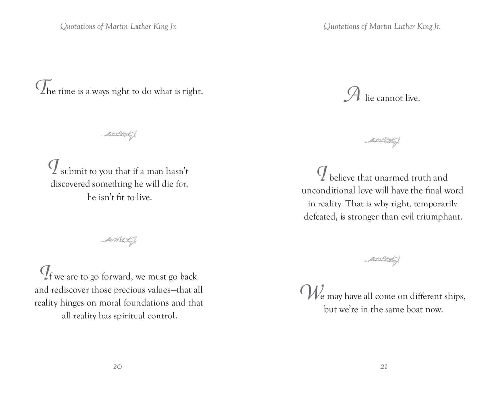 Applewood Books Applewood Books Quotations of Martin Luther King