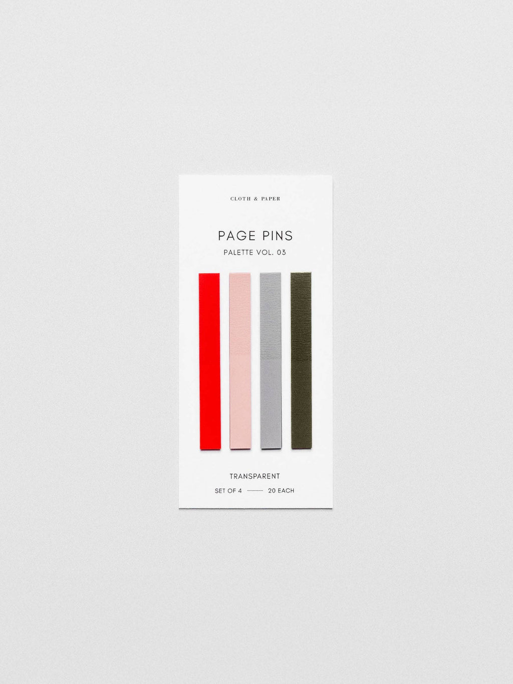 Cloth & Paper Page Pins | Vol 03