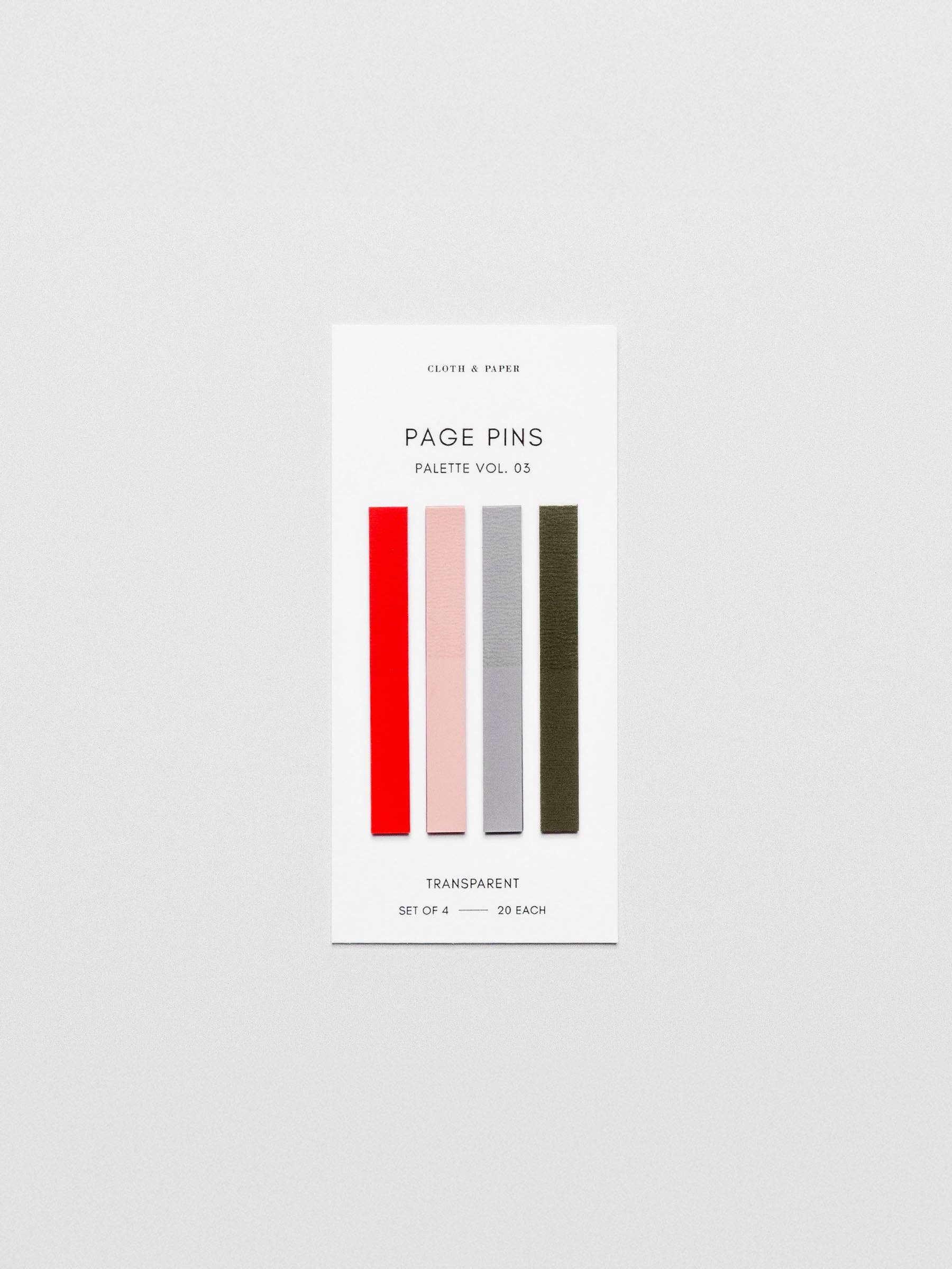 Cloth & Paper Page Pins | Vol 03