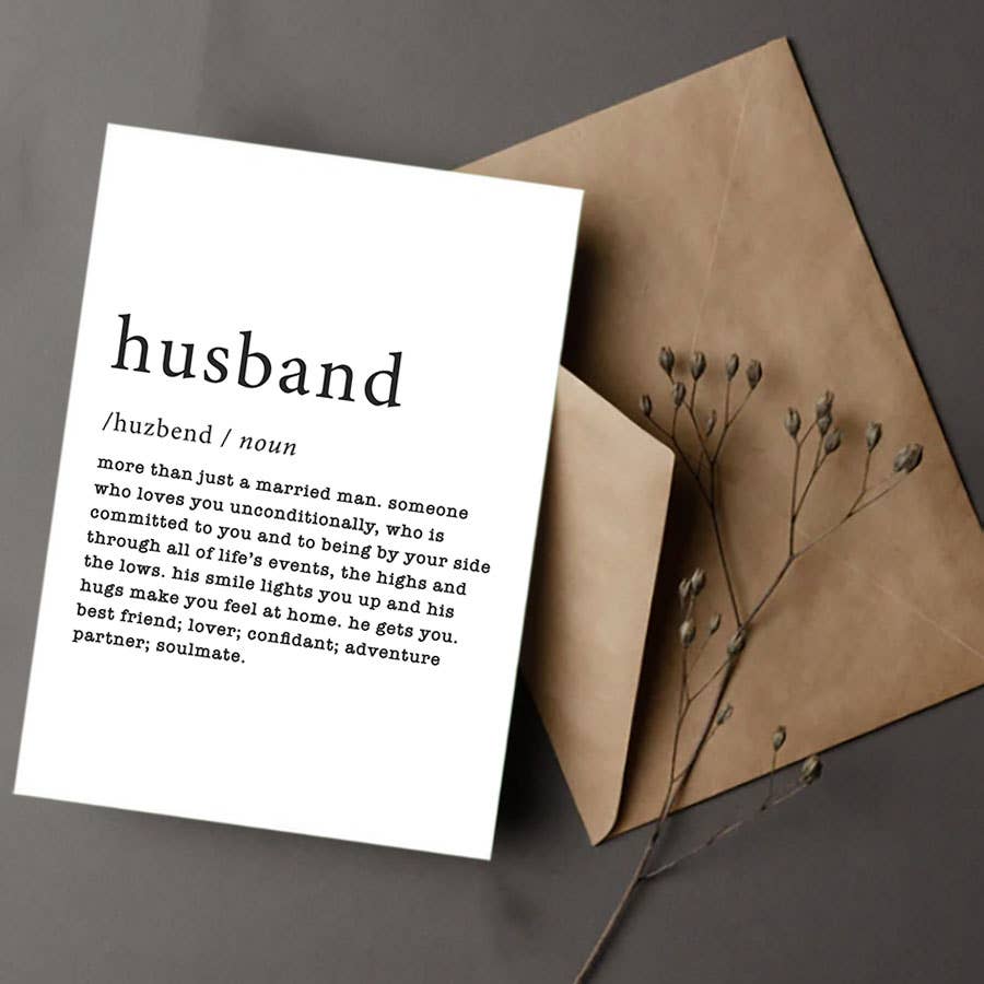 Beyoutifully Made™ Husband Defined Greeting Card