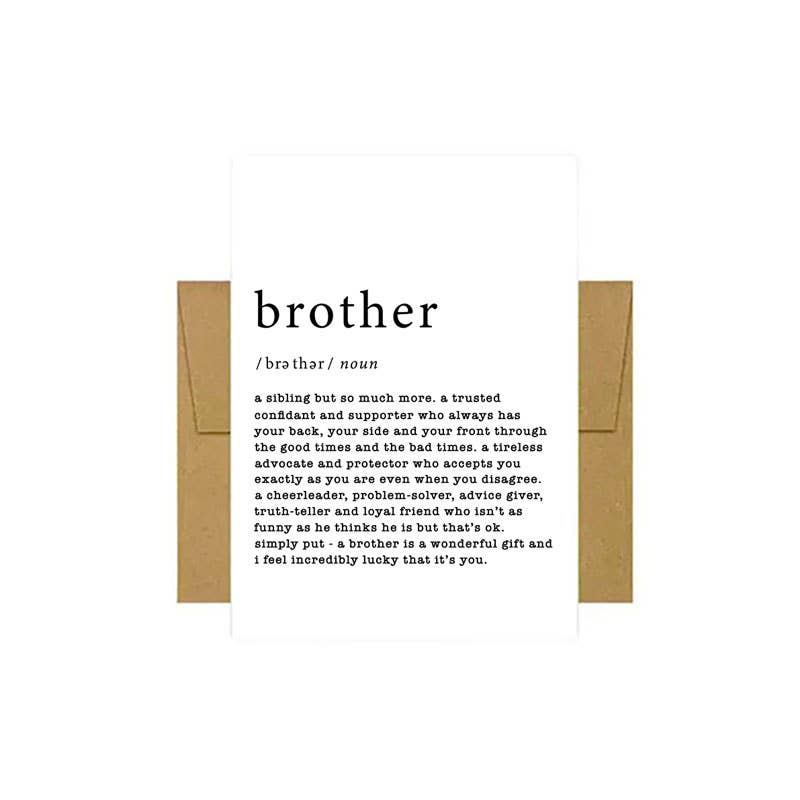 Beyoutifully Made™ Brother Defined Greeting Card