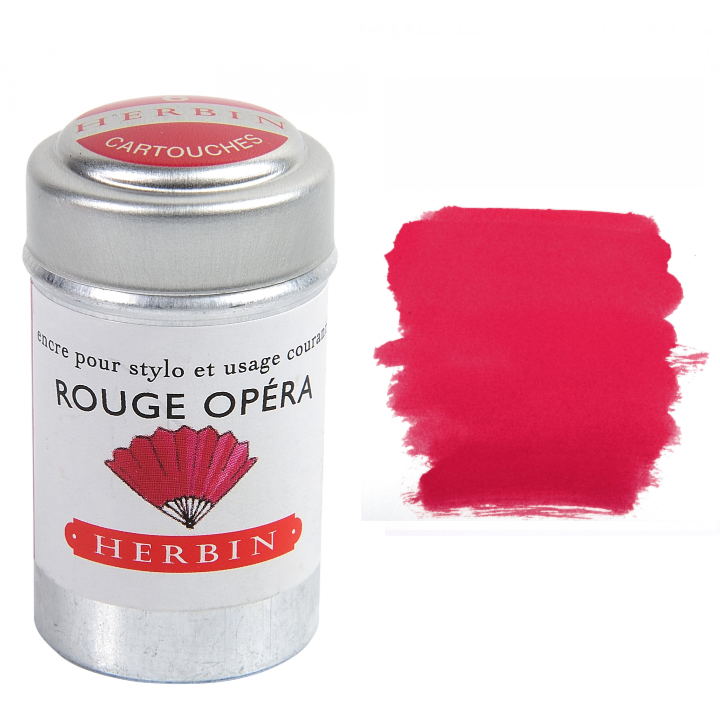 Herbin Fountain Pen Ink Cartridges - Tin of 6