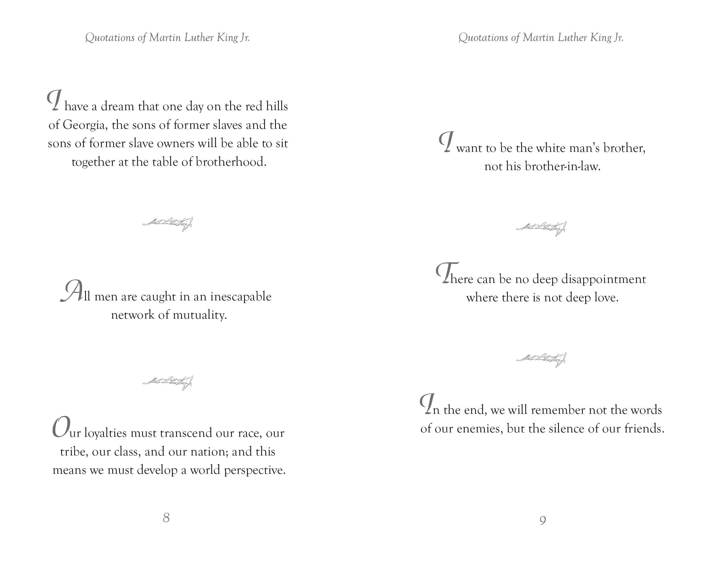 Applewood Books Applewood Books Quotations of Martin Luther King