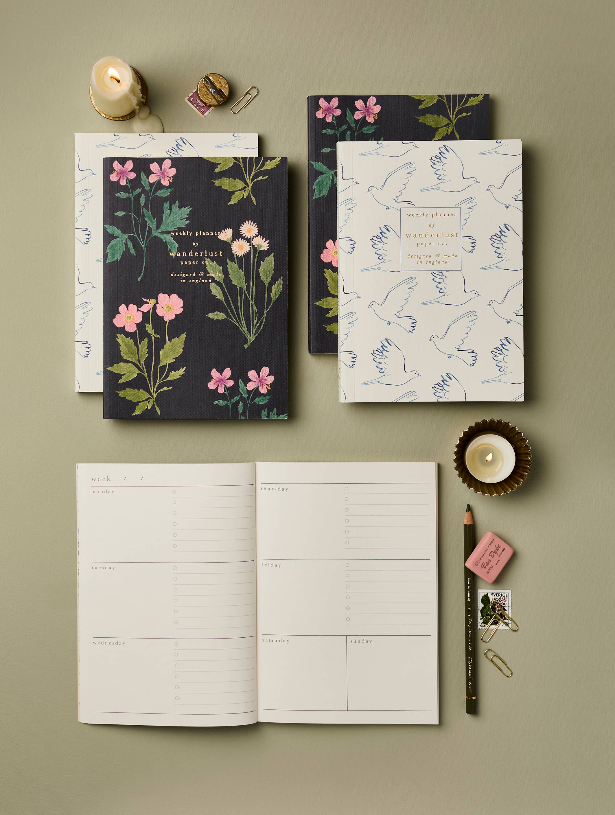 Wanderlust Paper Co. Botanical Weekly Planner