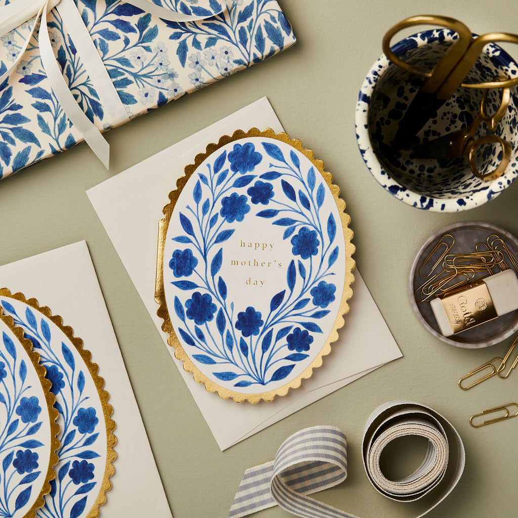 Wanderlust Paper Co. Delft Flora “Happy Mother’s Day” Card