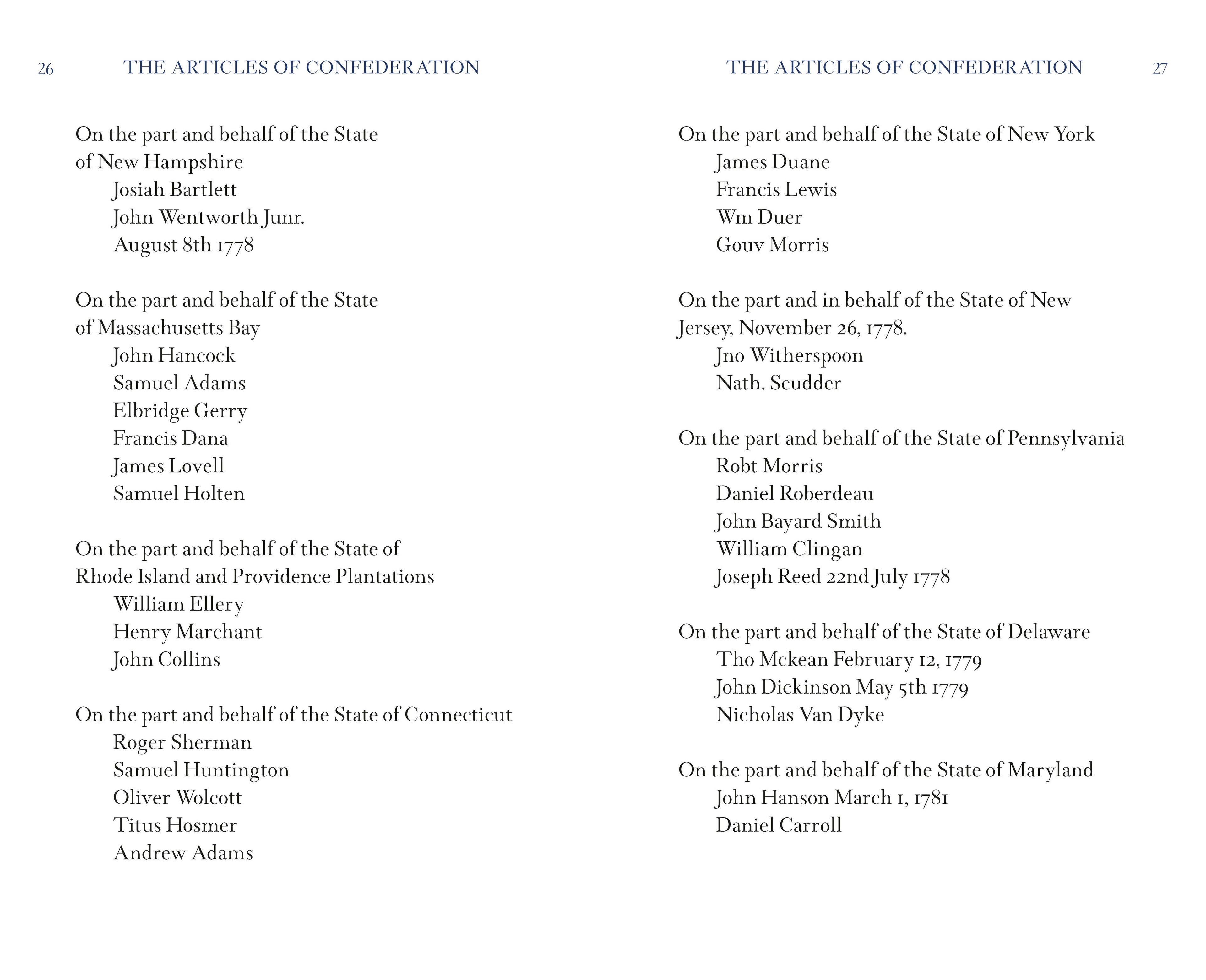 Applewood Books The Articles of Confederation