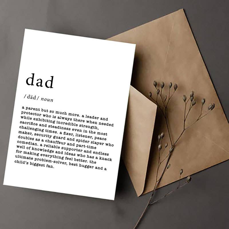 Beyoutifully Made™ Dad Defined Greeting Card