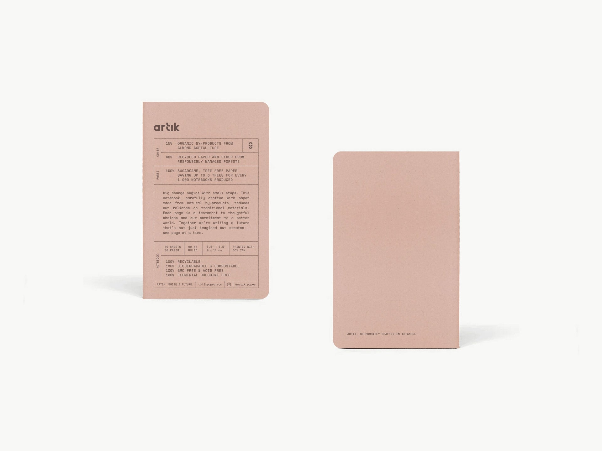 Artik Pocket Singer Sewn Notebook