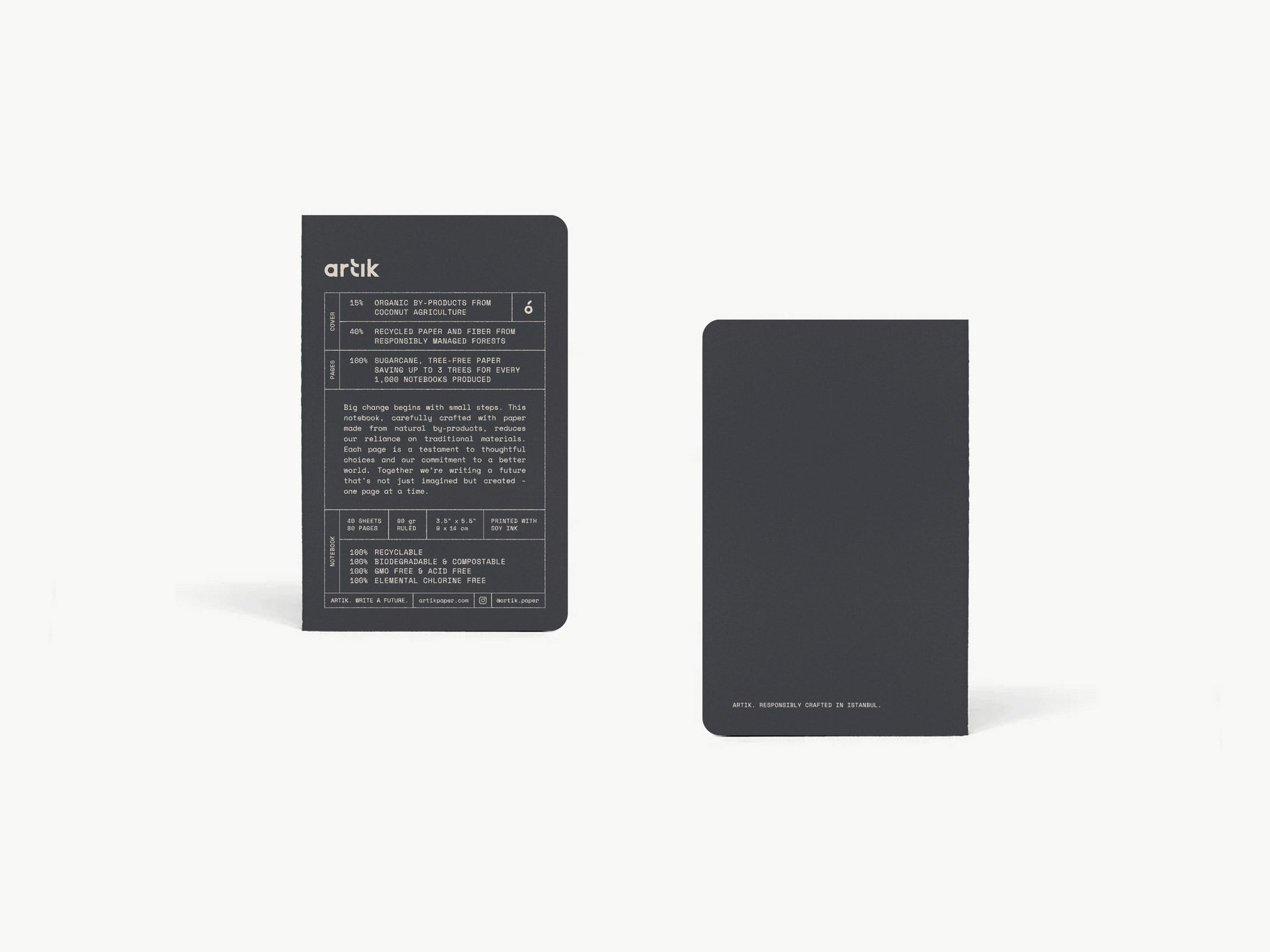 Artik Pocket Singer Sewn Notebook