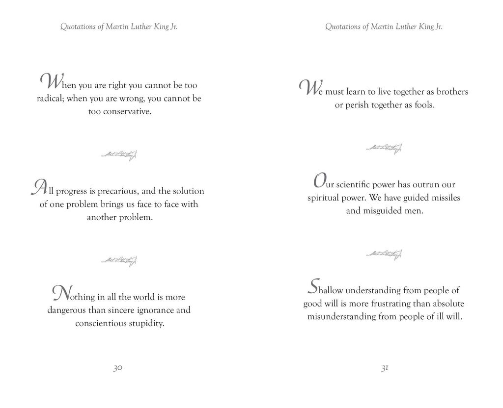 Applewood Books Applewood Books Quotations of Martin Luther King