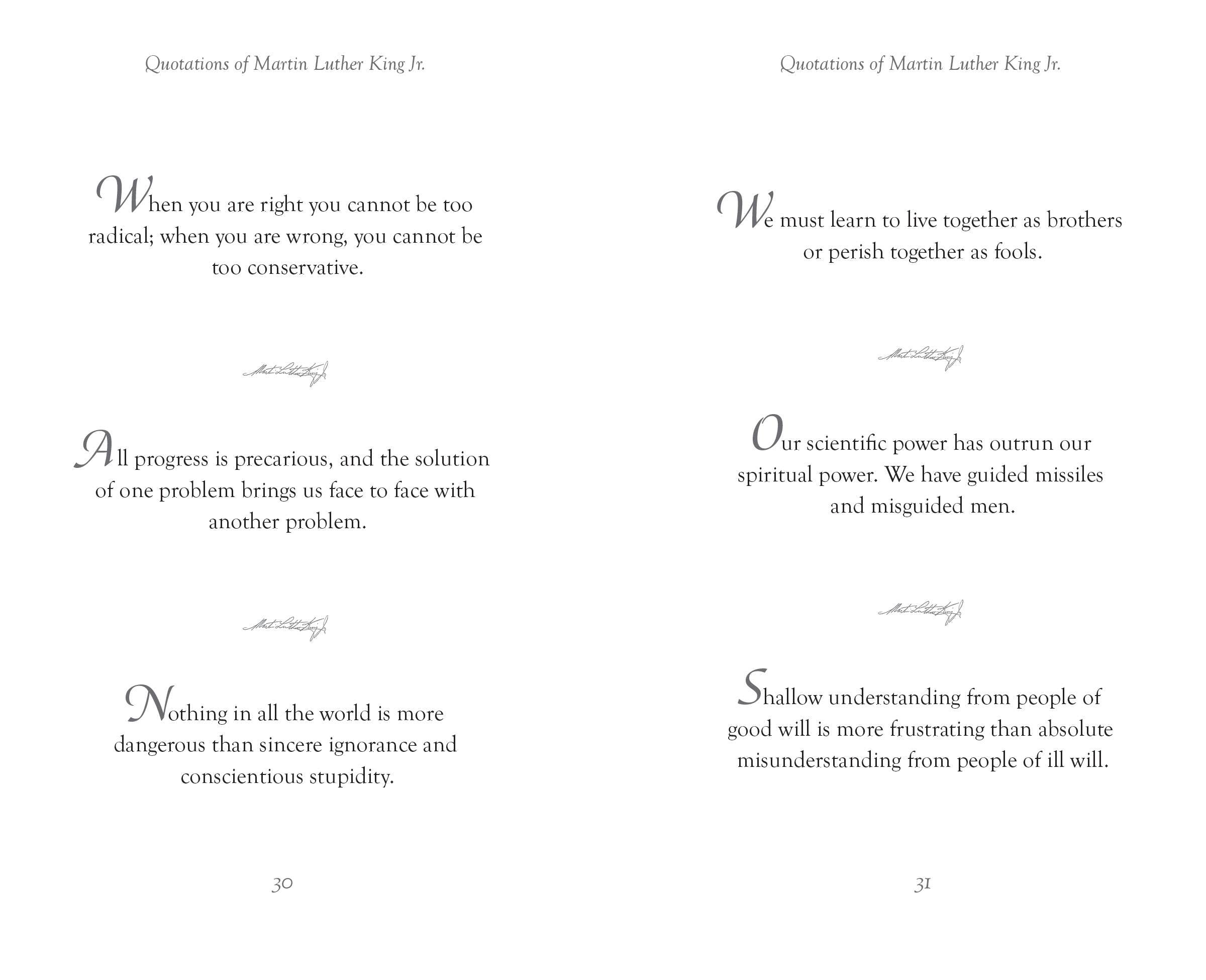 Applewood Books Applewood Books Quotations of Martin Luther King