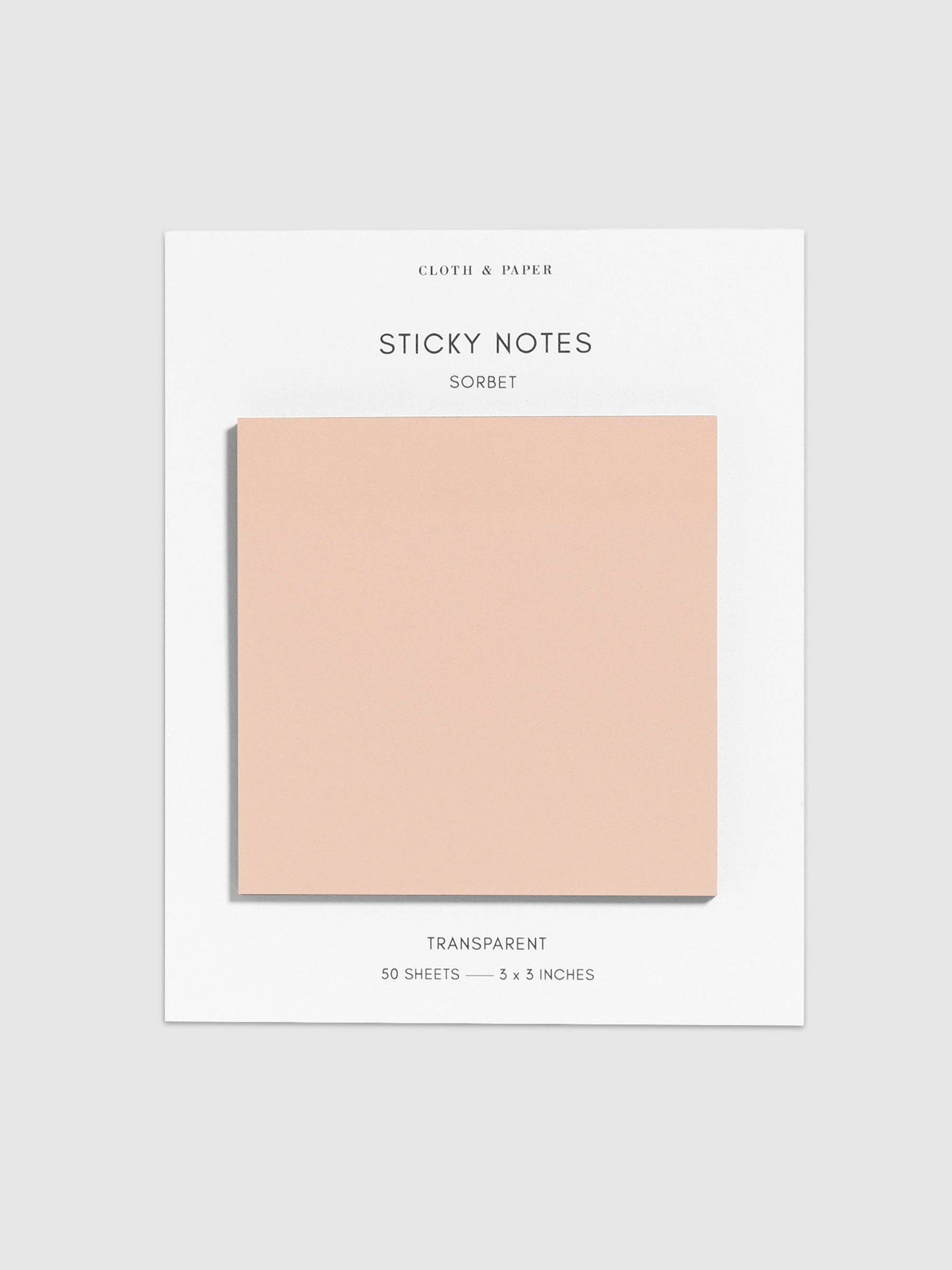 Cloth & Paper Transparent Sticky Notes