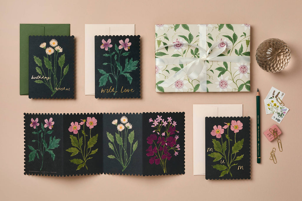 Wanderlust Paper Co. Botanical Concertina Card