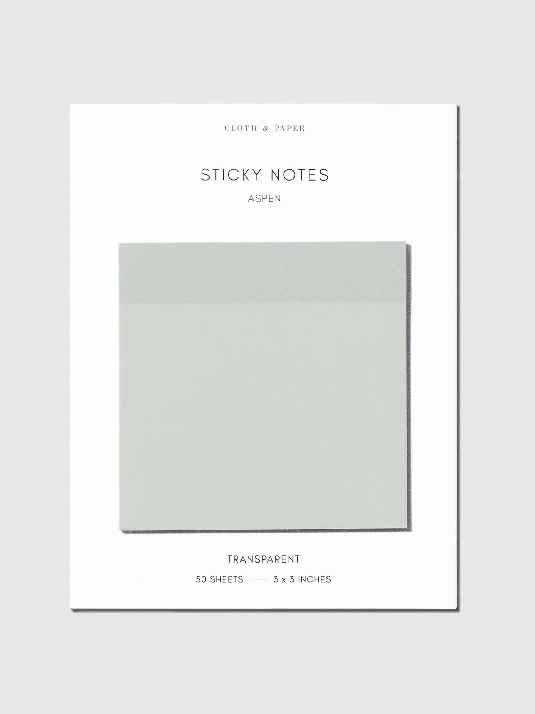 Cloth & Paper Transparent Sticky Notes