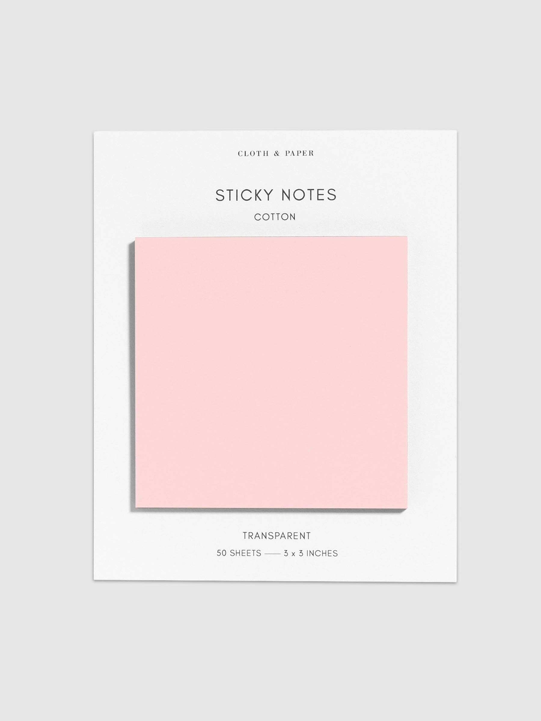 Cloth & Paper Transparent Sticky Notes