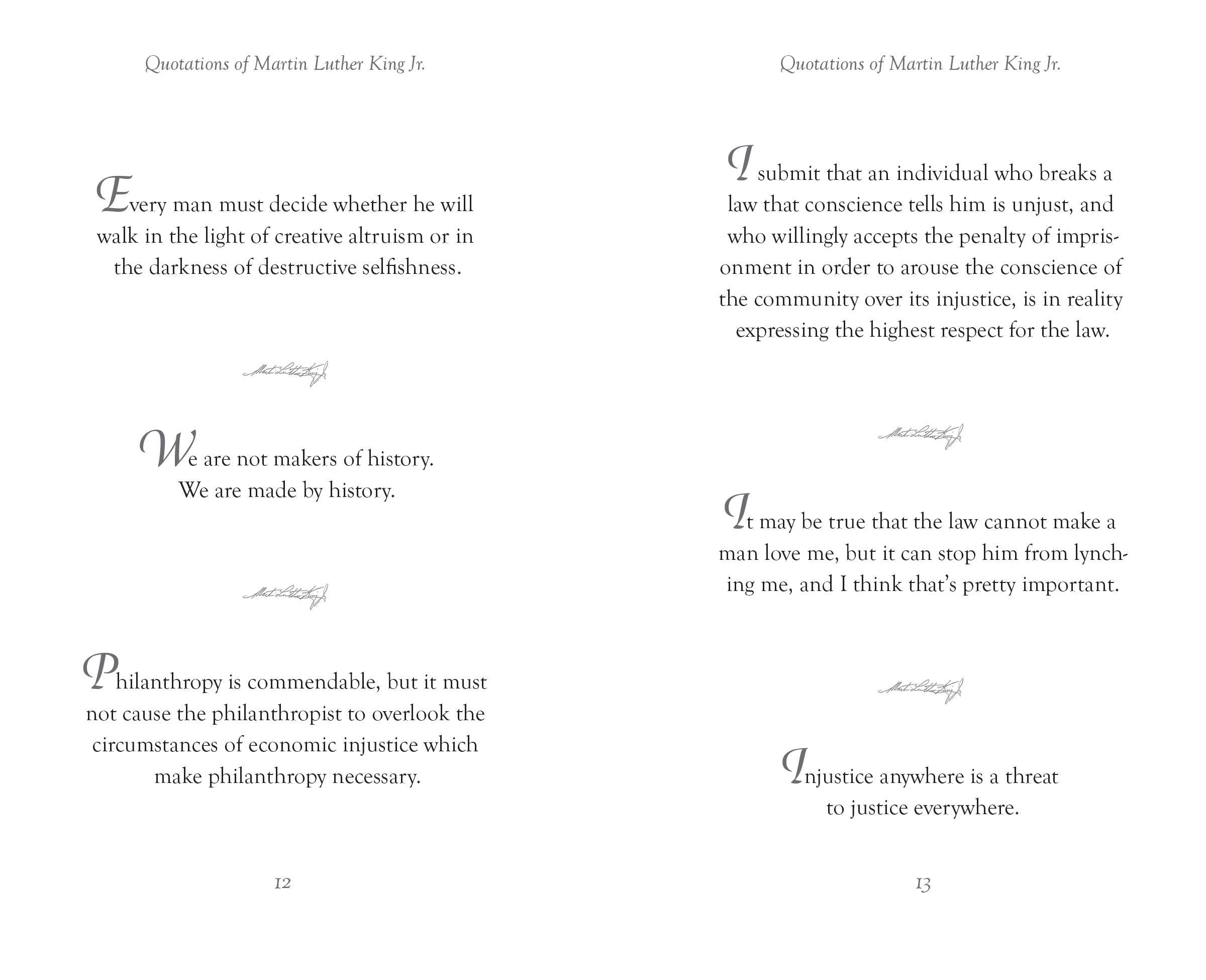 Applewood Books Applewood Books Quotations of Martin Luther King