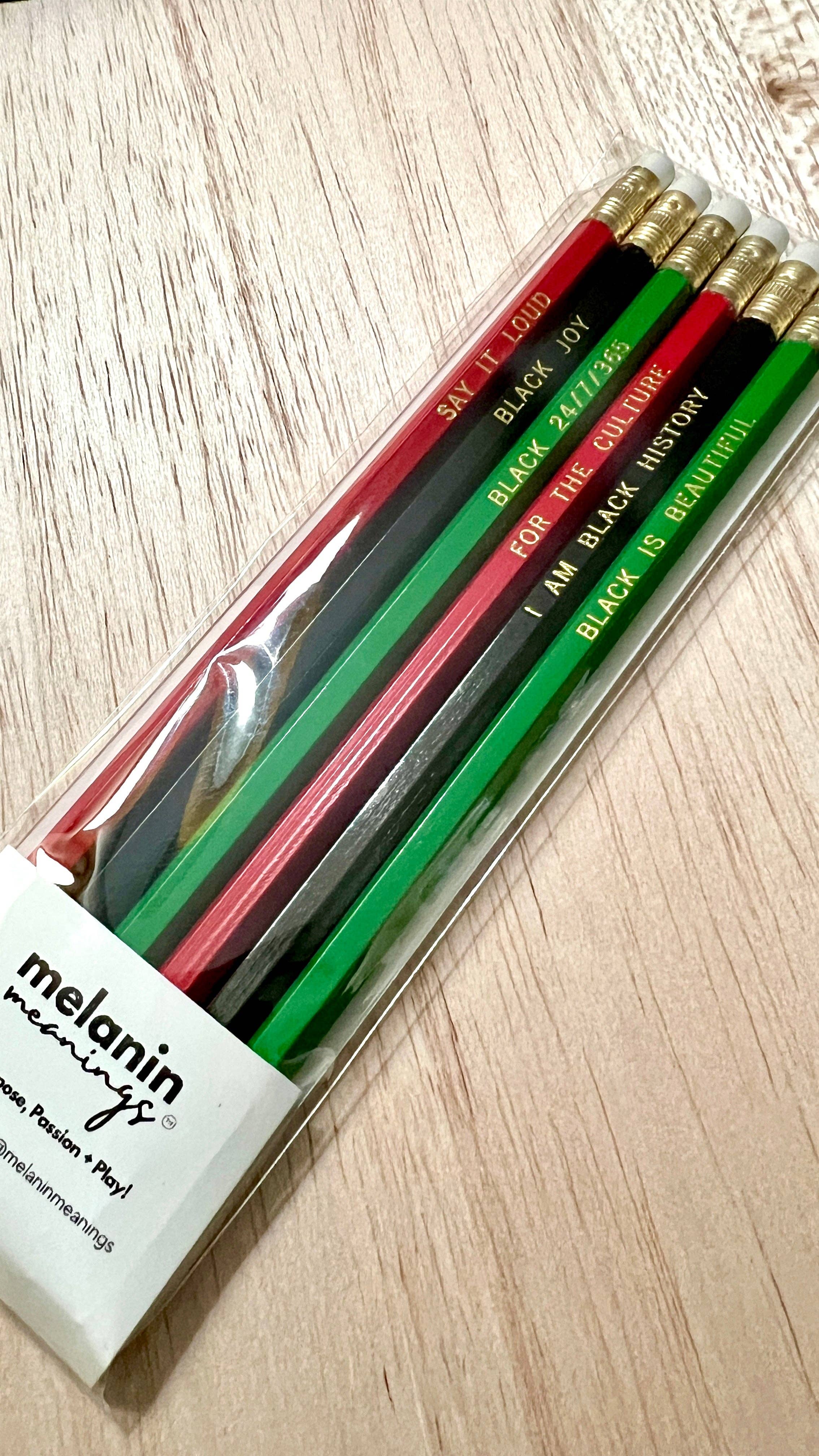 Melanin Meanings Black History Pencil