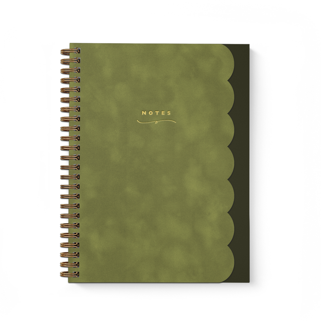 Smitten on Paper Scallop Notebook