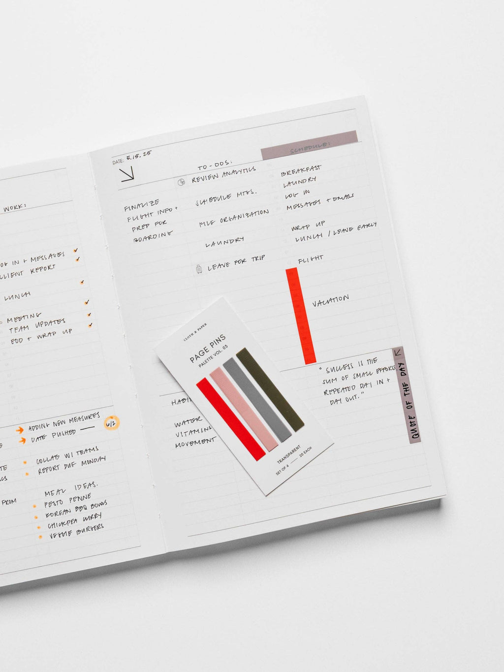 Cloth & Paper Page Pins | Vol 03