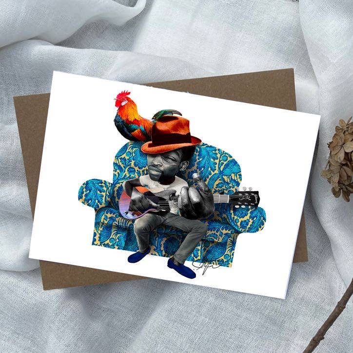 Dafri Studios Bantam Blues Greeting Card