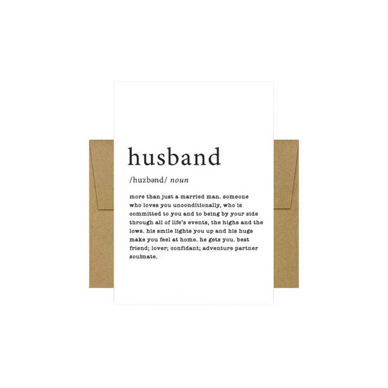 Beyoutifully Made™ Husband Defined Greeting Card
