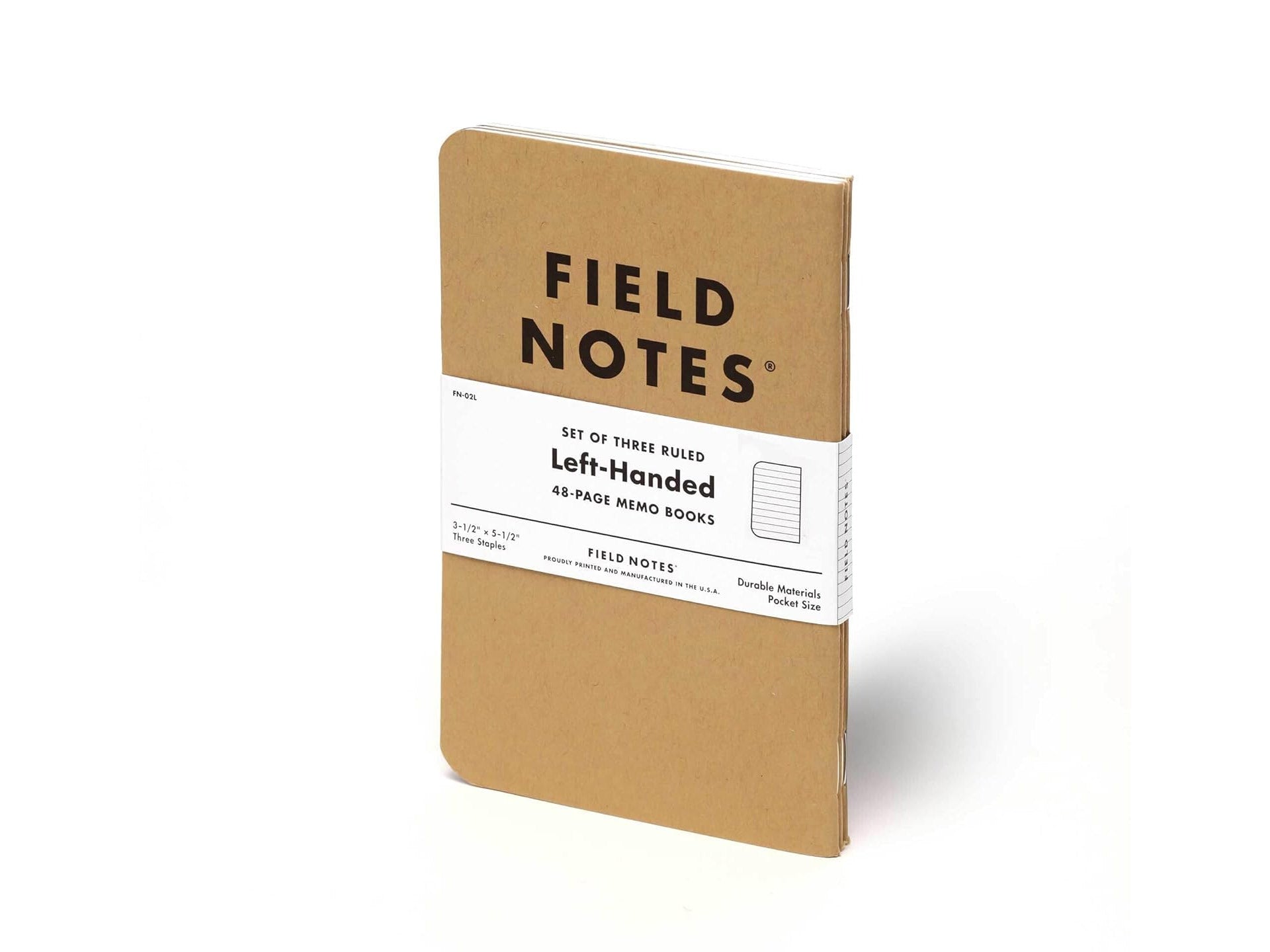 Field Notes Left-Handed Original Kraft Ruled Notebook