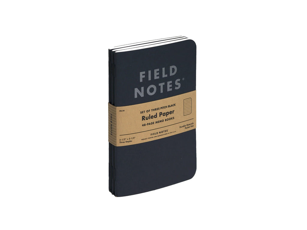 Field Notes Pitch Black Memo Book