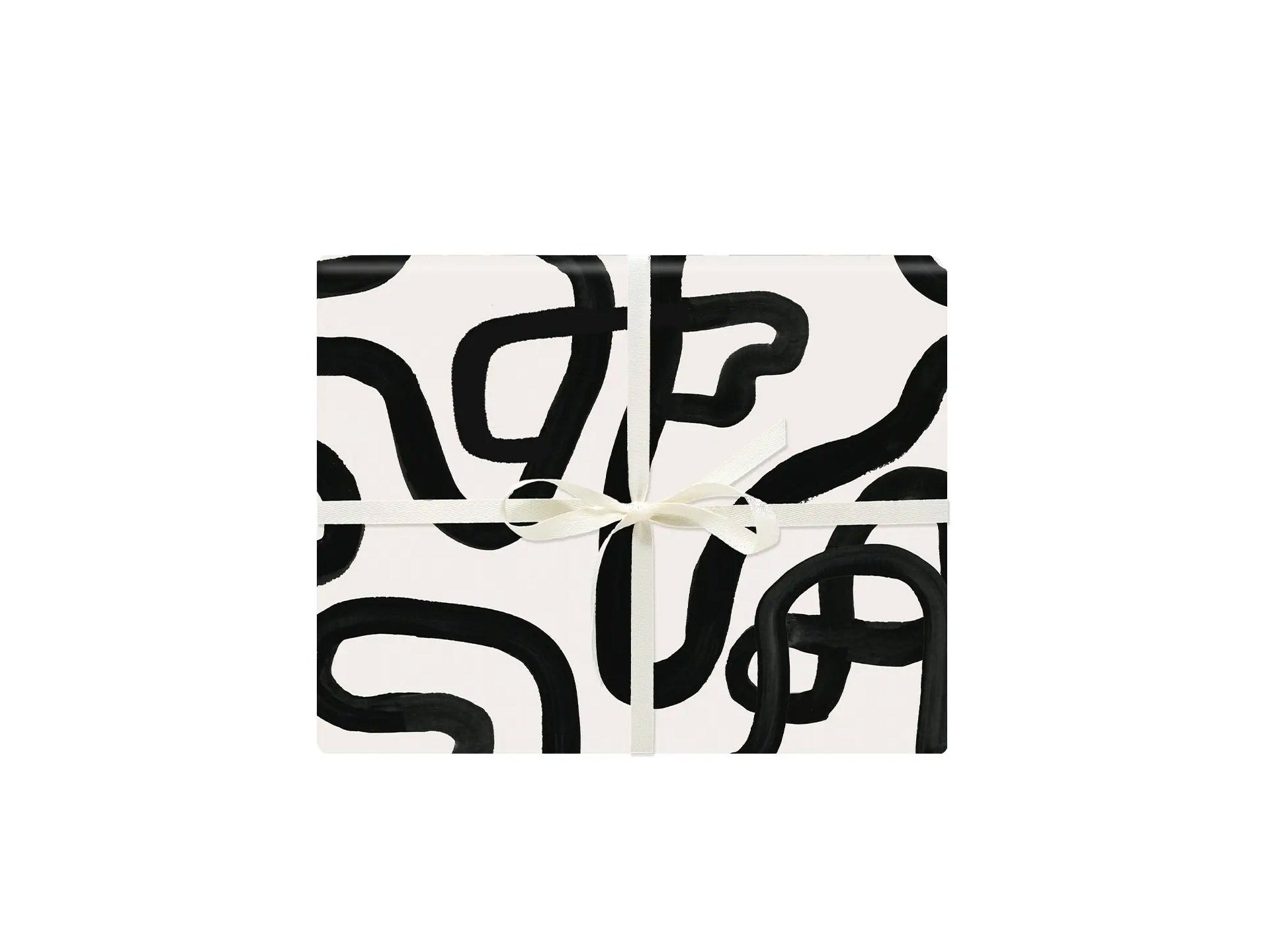 Idlewild Co. Black & White Squiggle Gift Wrap
