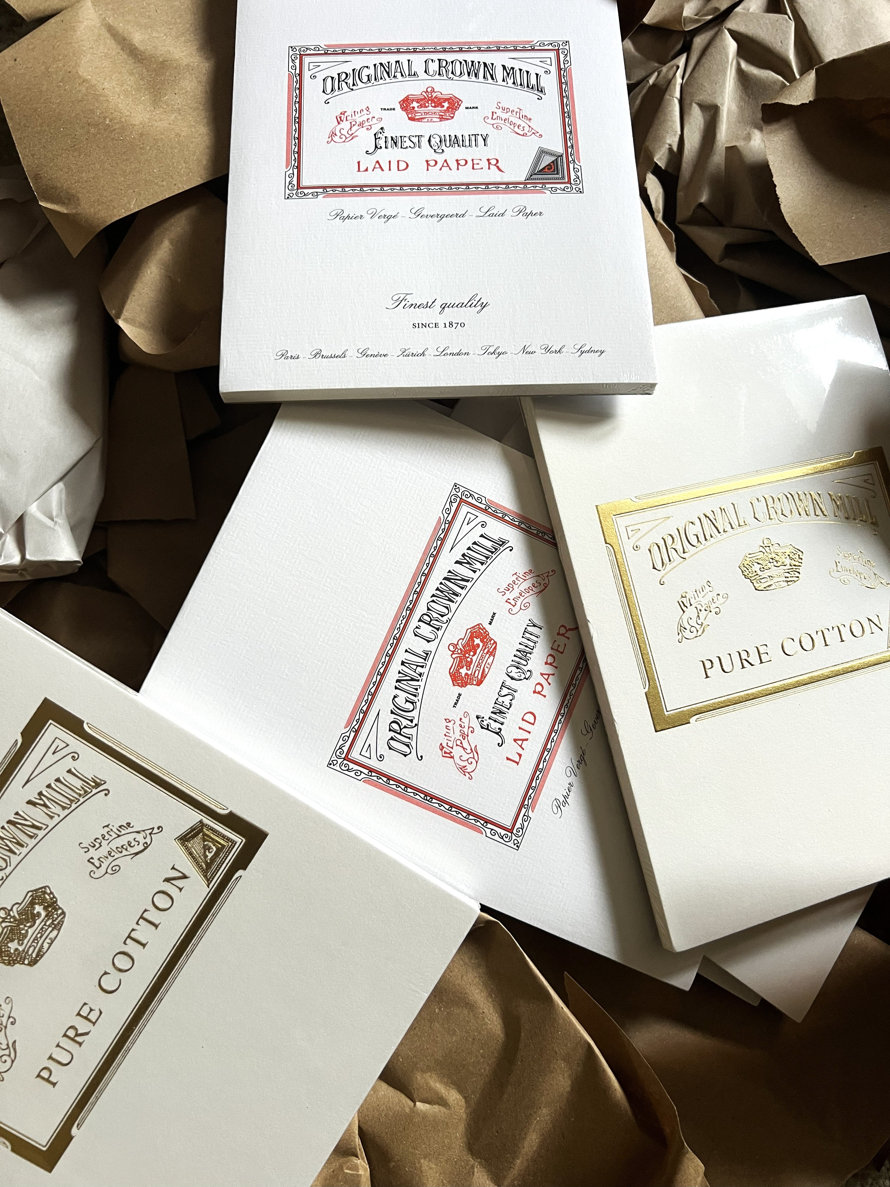 Crown Mill A5 Vergé Correspondence Block