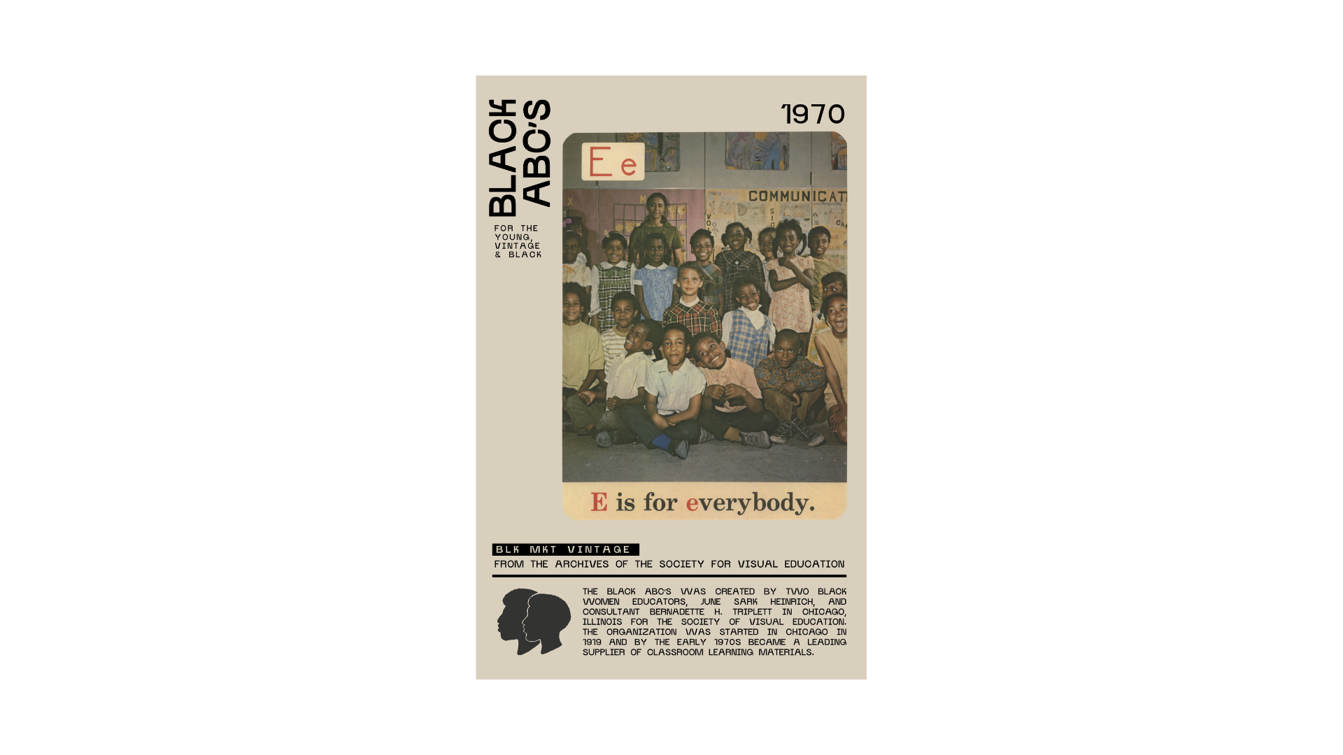 BLK MKT Vintage Black ABC Posters