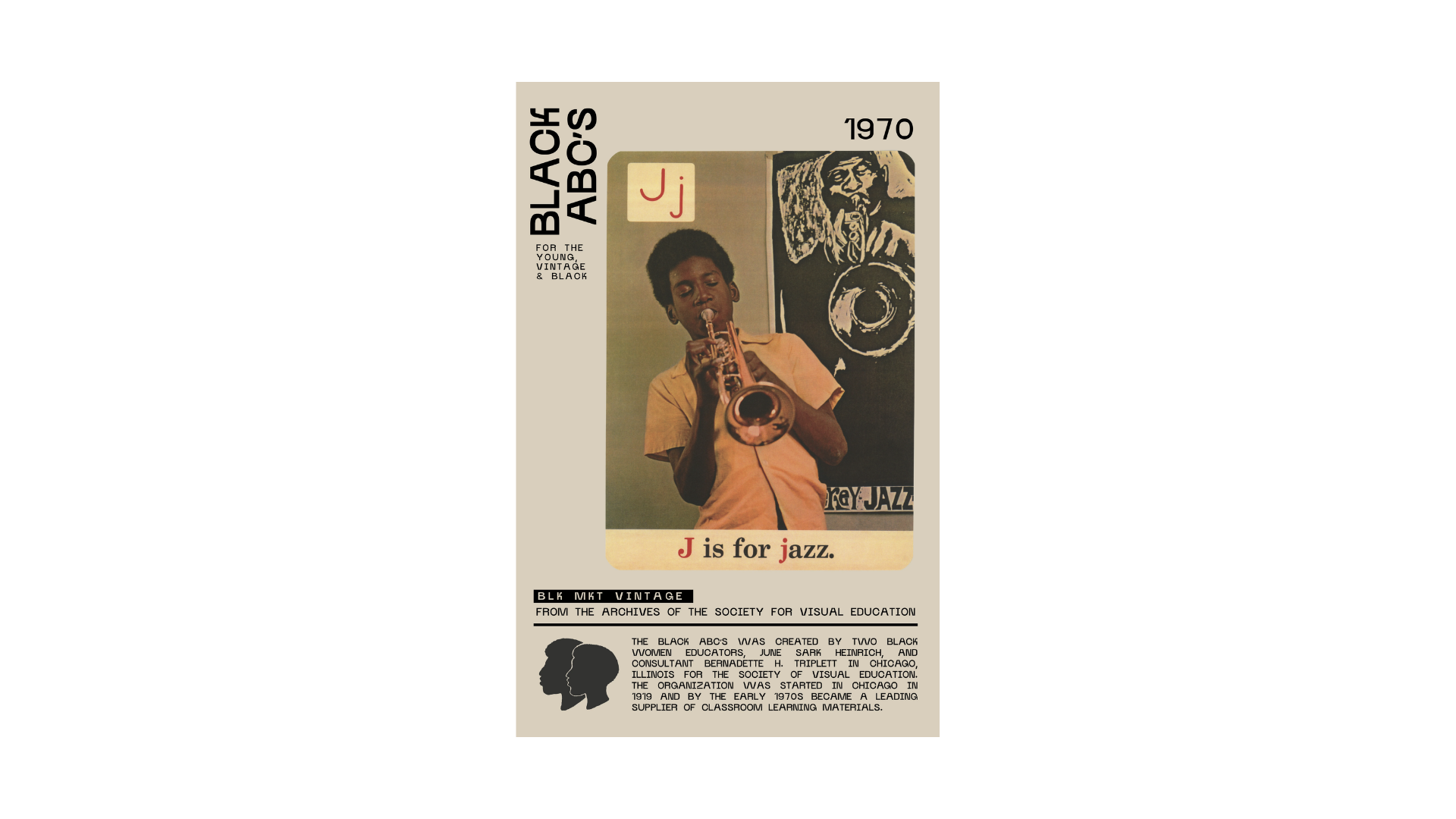 BLK MKT Vintage Black ABC Posters