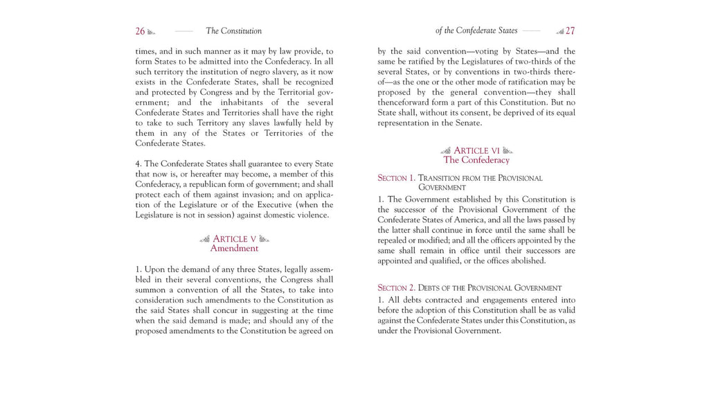 Applewood Books Constitution of the Confederate States