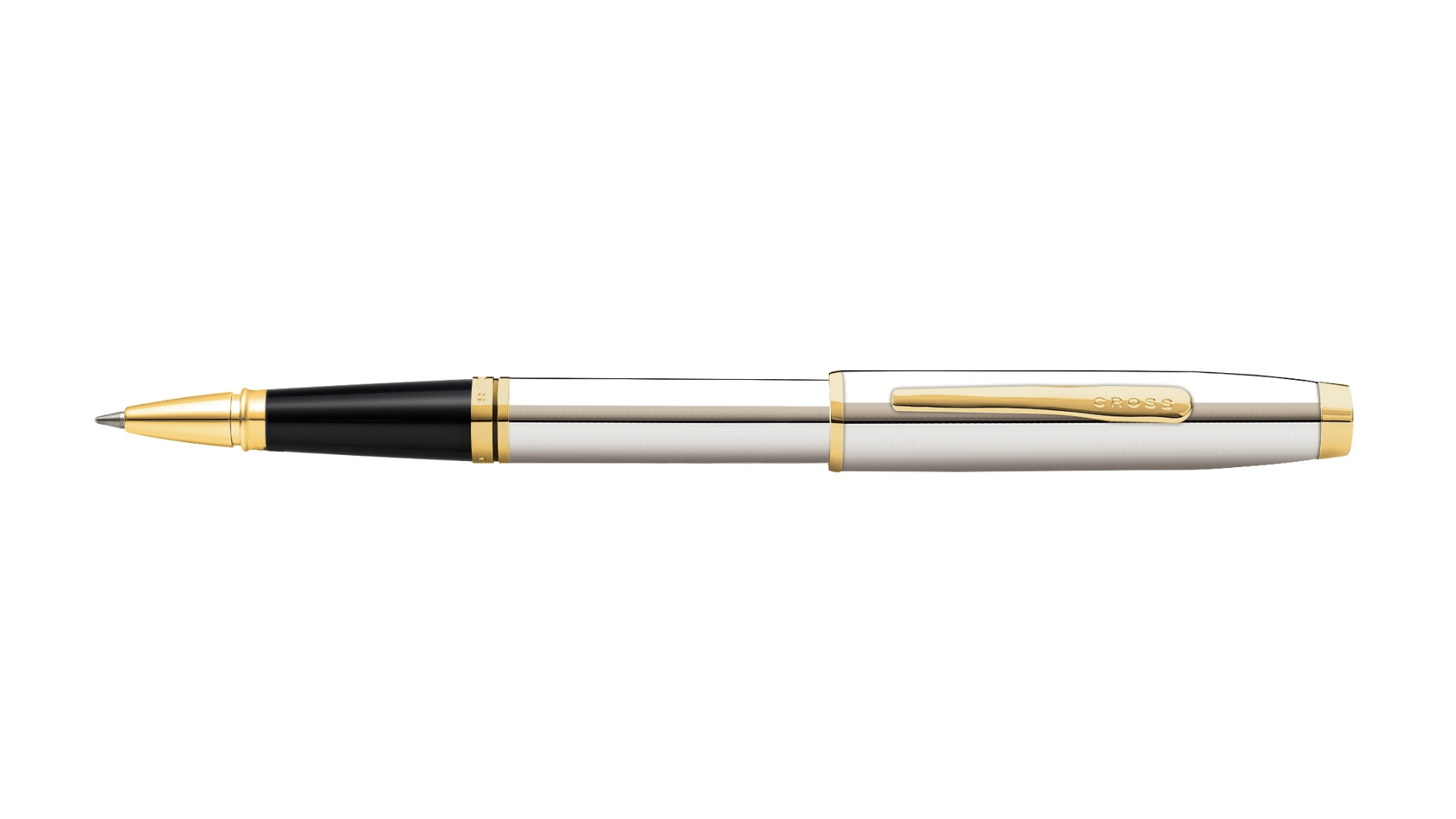 A.T. Cross Coventry Polished Chrome with Gold-Tone Rollerball Pen