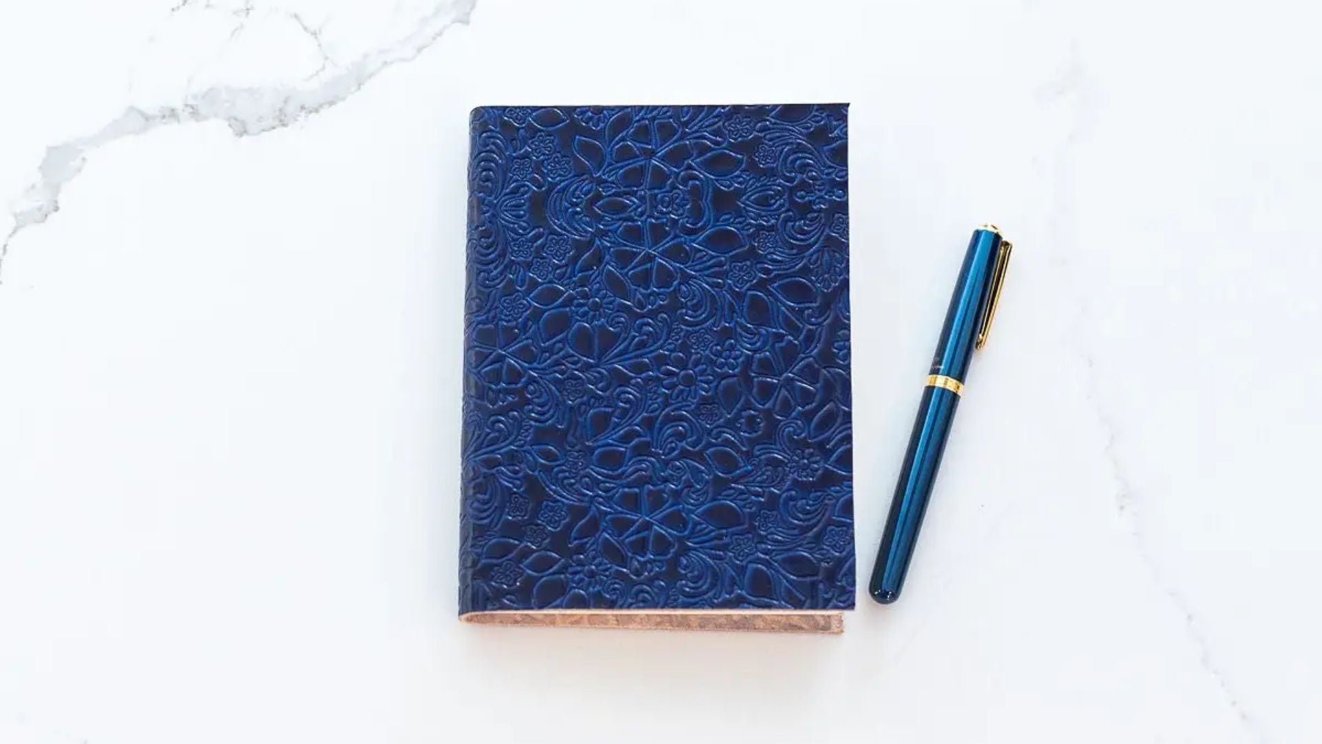 BOSS Paper Company Embossed Buffalo Leather Journal / Notebook
