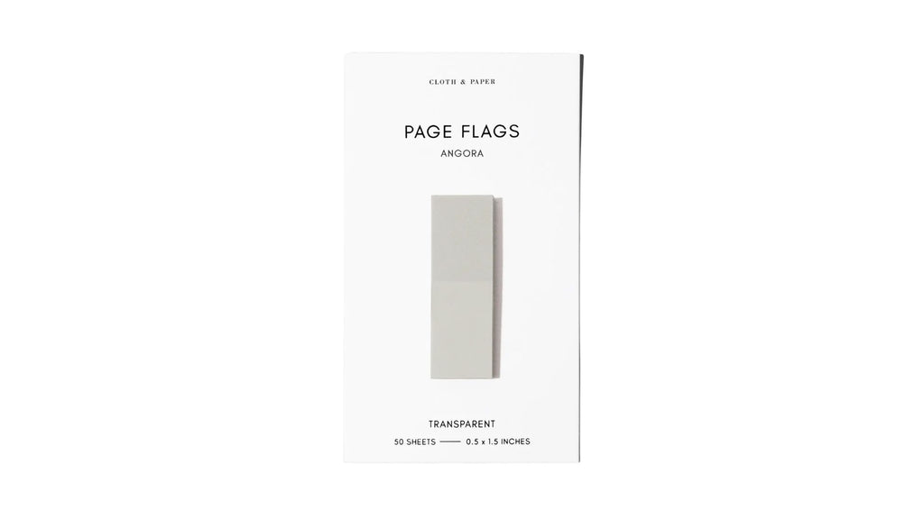 Cloth & Paper Transparent Page Flags