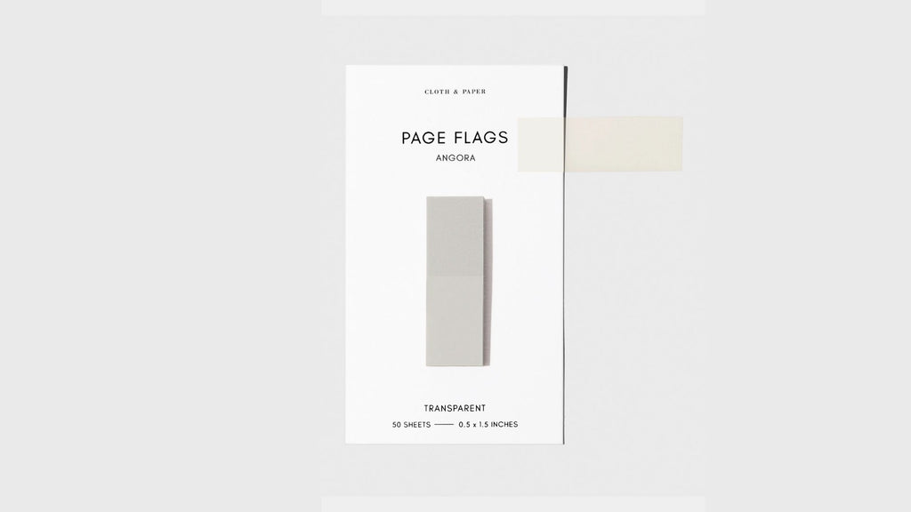 Cloth & Paper Transparent Page Flags