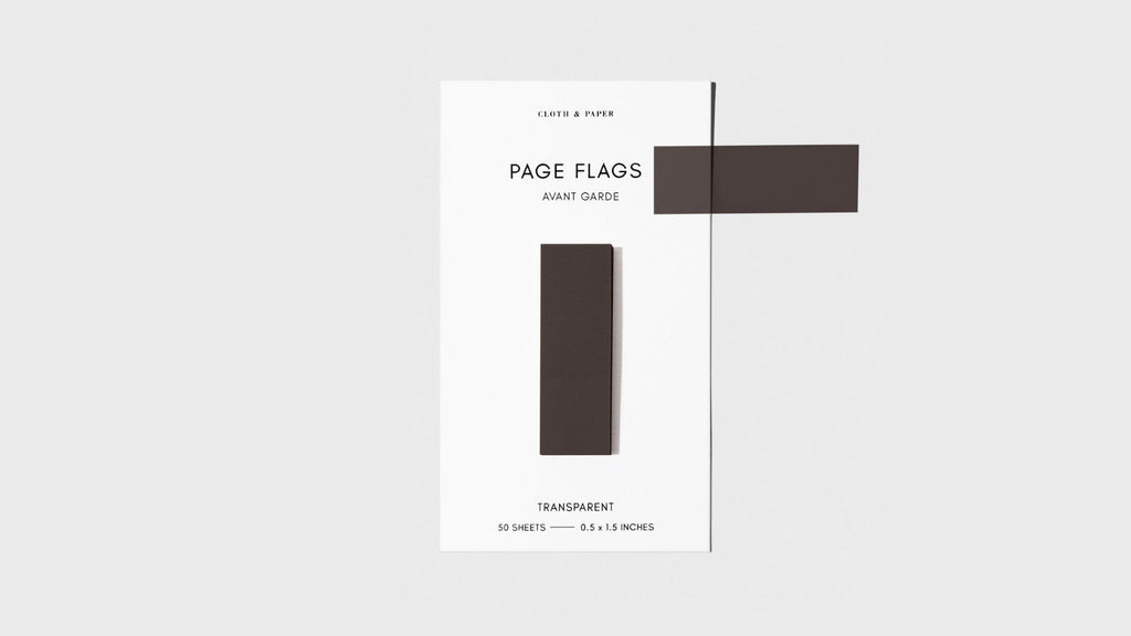 Cloth & Paper Transparent Page Flags