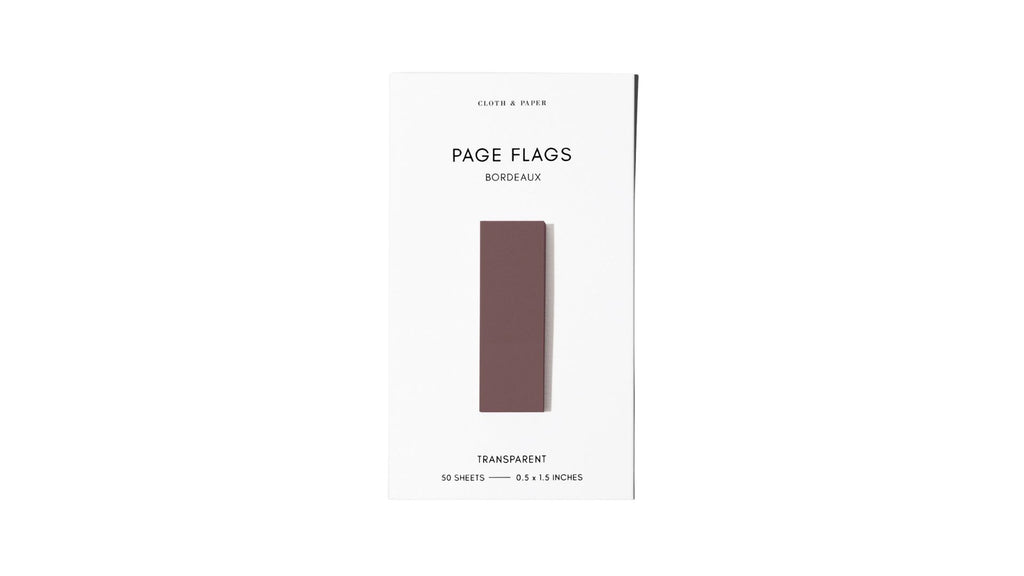 Cloth & Paper Transparent Page Flags