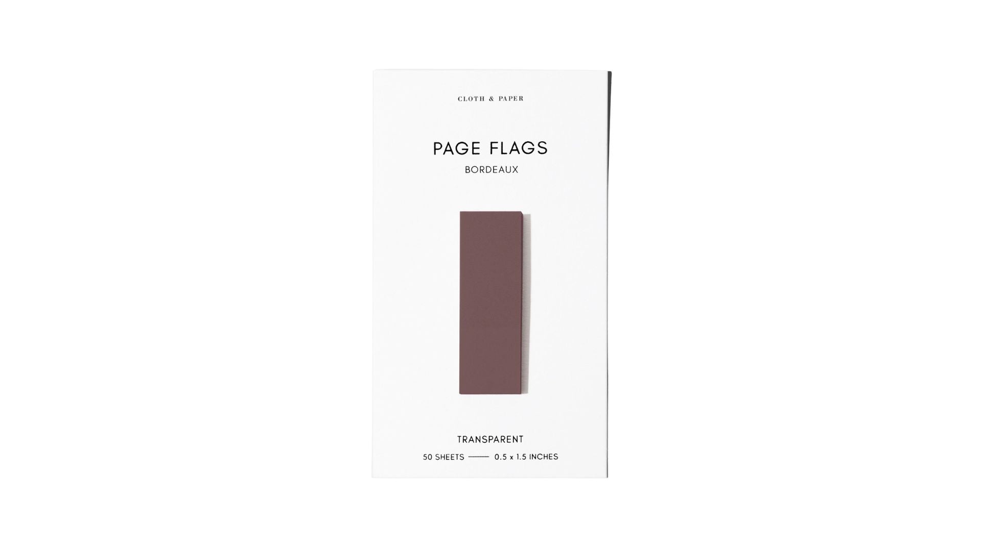 Cloth & Paper Transparent Page Flags