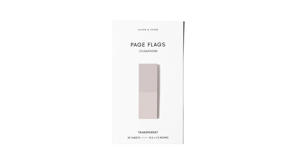 Cloth & Paper Transparent Page Flags