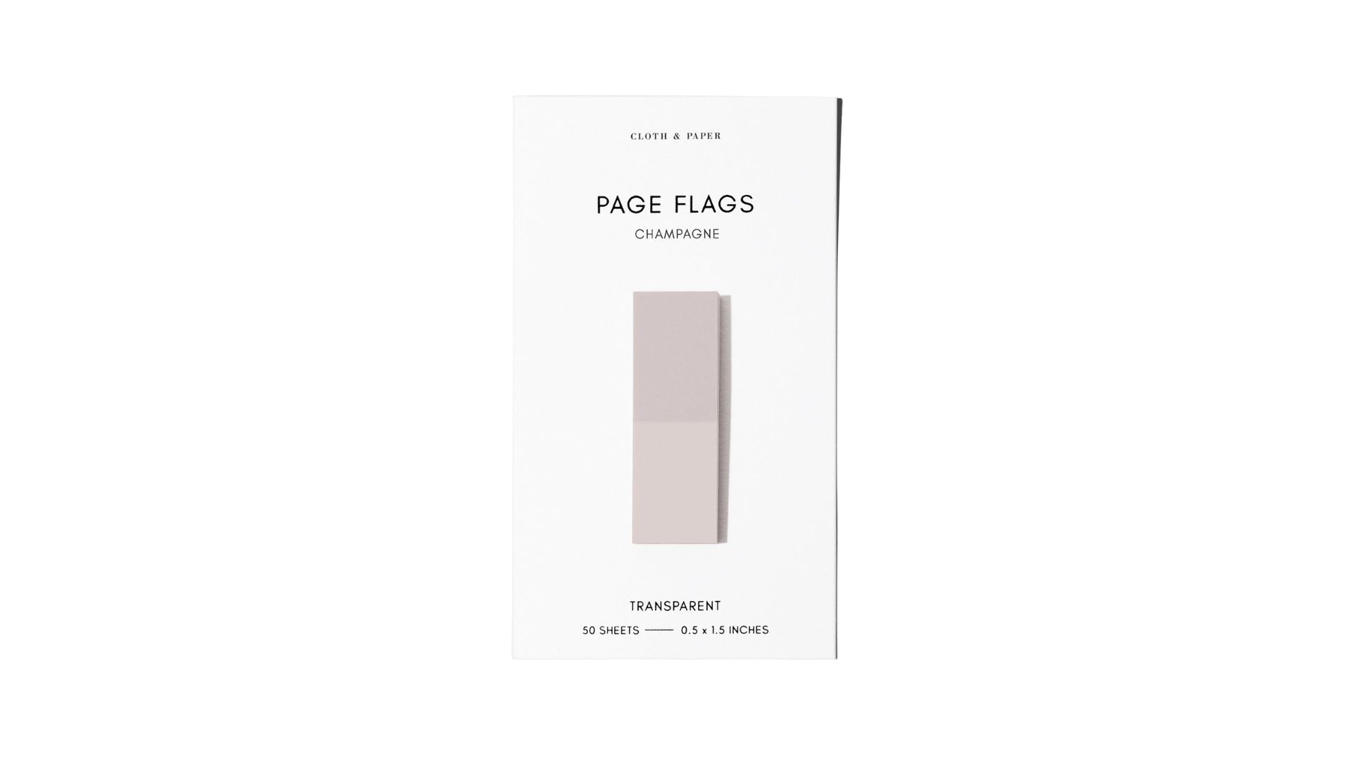 Cloth & Paper Transparent Page Flags