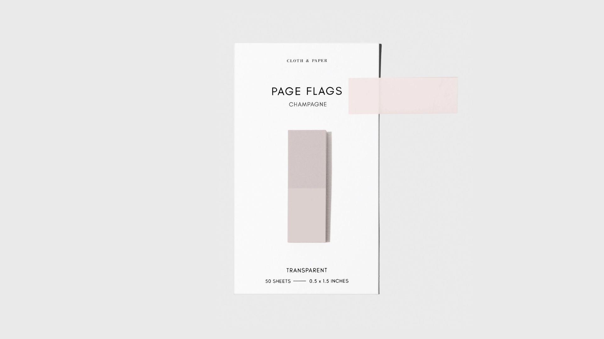 Cloth & Paper Transparent Page Flags